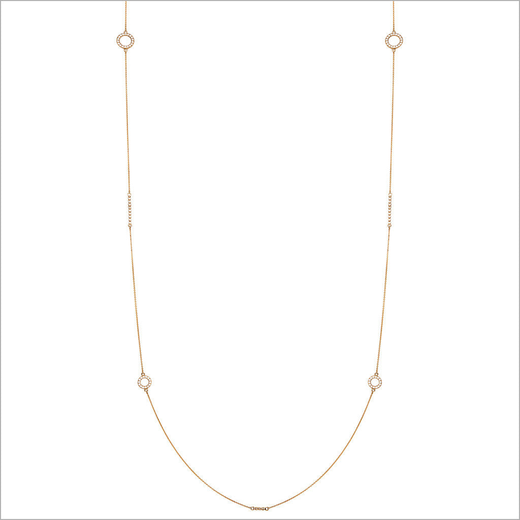 Eterno 18K Yellow Gold & Diamond 42" Necklace