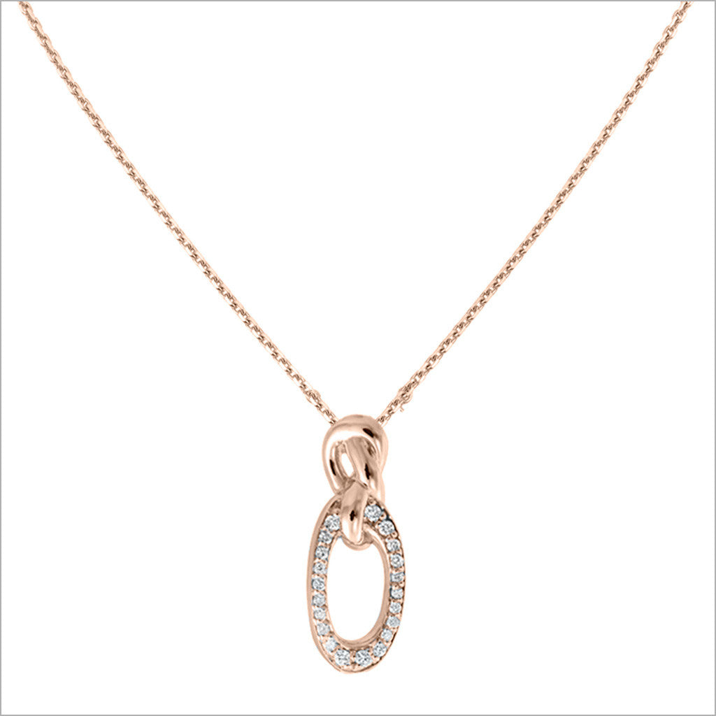Nodo 18K Rose Gold & Diamond Necklace
