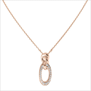 Nodo 18K Rose Gold & Diamond Necklace