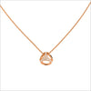 Triadra 18K Rose Gold Cage Necklace with Diamonds