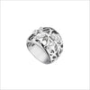 Medallion Rock Crystal Small Ring in Sterling Silver