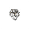 Icona Pearl & Diamond Cluster Ring in Sterling Silver