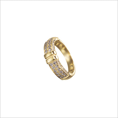 Quadria 18K Yellow Gold & Diamond Ring