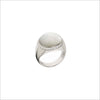Tempia 18K White Gold & Mother of Pearl Ring with Diamonds