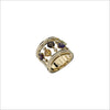 Tempia 18K Yellow Gold Ring with Amethyst, Citrine, Peridot & Diamonds