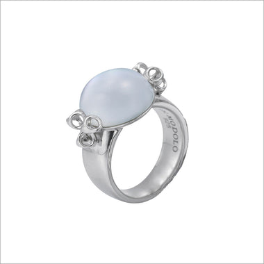Icona Mother of Pearl Bubble Ring in Sterling Silver