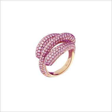 Triadra 18K Rose Gold & Diamond Ring