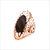Sahara Wood Ring in Sterling Silver plated with 18k Rose Gold