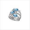 Lolita Blue Topaz Ring in Sterling Silver
