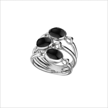 Lolita Black Onyx Ring in Sterling Silver