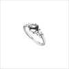 Linked By Love Sterling Silver & Black Diamond Ring
