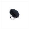 Icona Black Onyx & Sterling Silver Large Ring with Diamonds