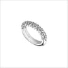Icona Eternity Ring with Diamonds in Sterling Silver