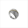 Ricamo Ring in Sterling Silver and 18k Yellow Gold Plated