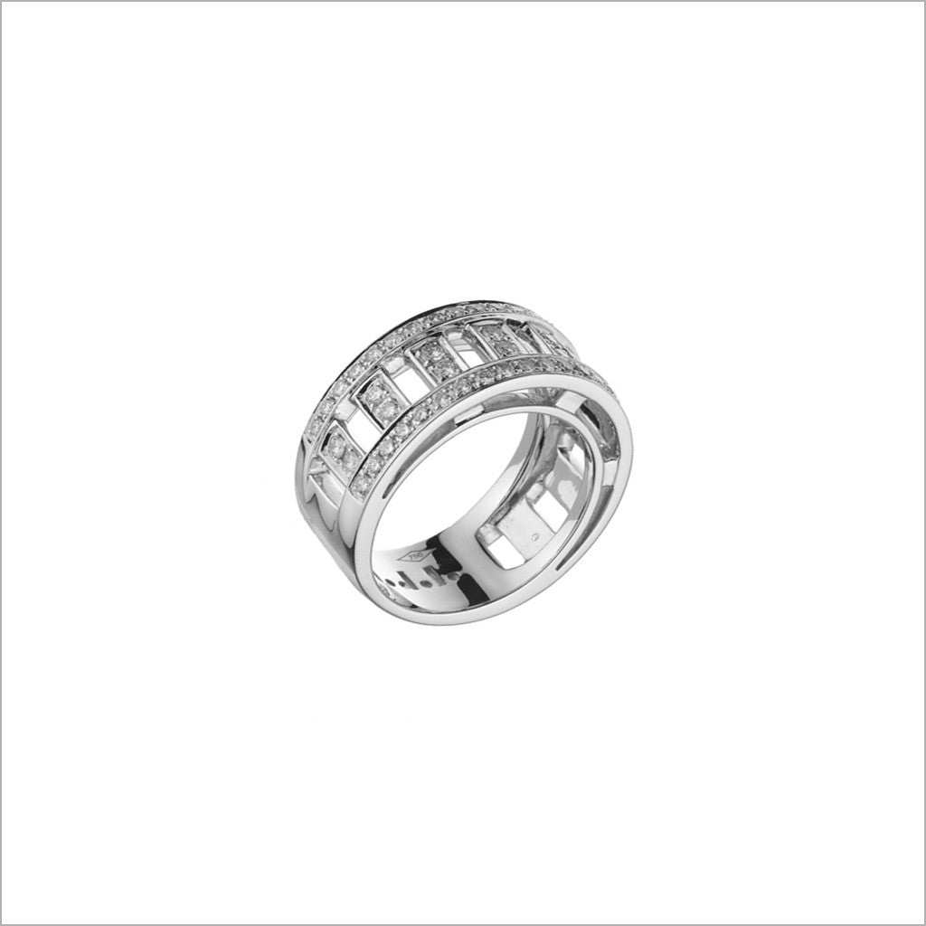 Quadria 18K White Gold & Diamond Ring