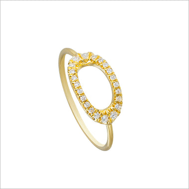 Allegra 18K Yellow Gold Ring with Diamonds