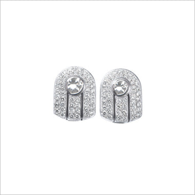 Couture 18K White Gold & Diamond Stud Earrings